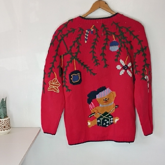 Paris Sports Club Storybook Knits Christmas Cardigan Sz S – Whimsical Vintage - Picture 10 of 15